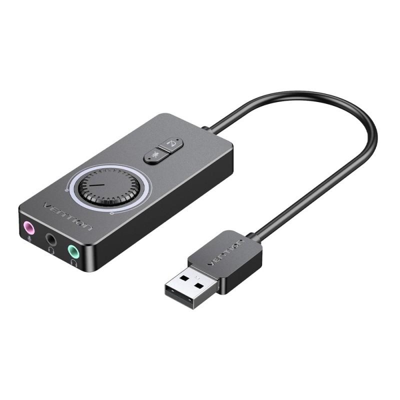 adatador de Sonido Vention CDRBB/ USB Macho - 3x Jack 3.5 Hembra
