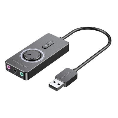 adatador de Sonido Vention CDRBB/ USB Macho - 3x Jack 3.5 Hembra