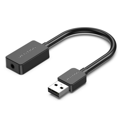 adatador de Sonido Vention CDZB0/ USB Macho - 2x Jack 3.5 Hembra