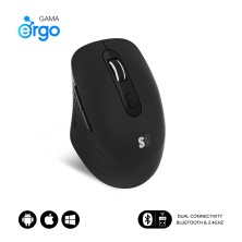 raton SUBBLIM CURVE ERGO DUAL MOUSE BATTERY BLACK