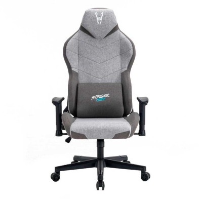 Silla Gaming Stinger Station Titan Woxter Inclinable Cojín Lumbar Gris