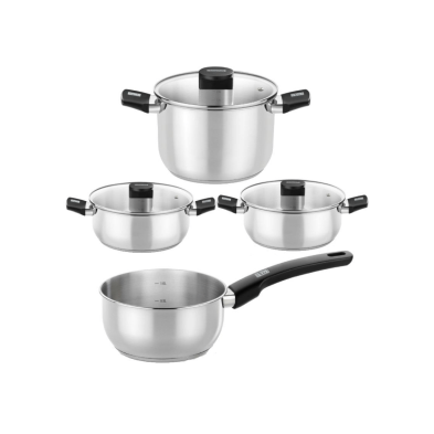 Pack Batería de Cocina Elite Monix M240001/ Cazo Ø14cm/ Ollas Ø24cm/ Cacerolas Ø