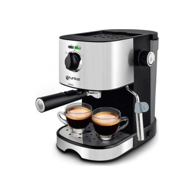 Cafetera express - GRUNKEL 8426156017211, 15 bar, 850 W, 2 tazas, Negro