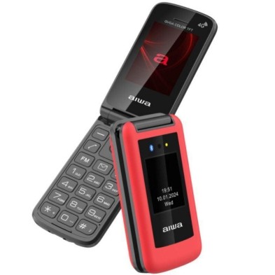 Teléfono para Personas Mayores Móvil Aiwa FP-30-4G RD Rojo