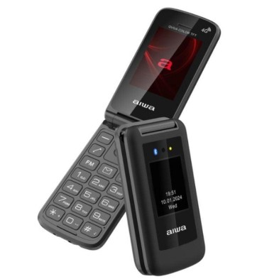 Teléfono para Personas Mayores Móvil Aiwa FP-30-4G BK Negro