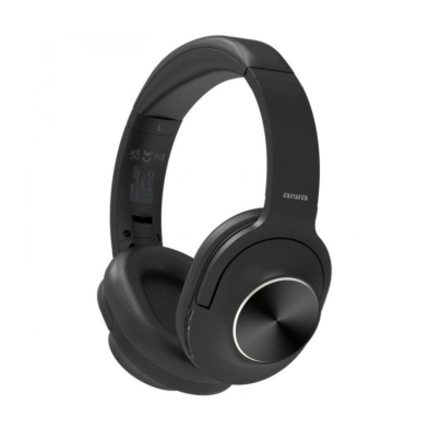 Auriculares inalámbricos aiwa hst-220bt/bk/ con micrófono/ bluetooth/ negros