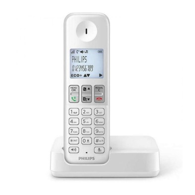 Teléfono Inalámbrico Philips D2501W/34, Blanco