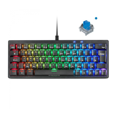 Teclado Gaming Mecánico Mars Gaming MKMINIPRO/ Switch Azul/ Negro