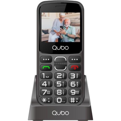 Teléfono Móvil para Personas Mayores Qubo X-230BKC Negro