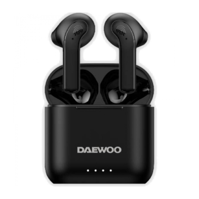 Auriculares bluetooth daewoo dw2020 con estuche de carga/ autonomía 5h/ negros