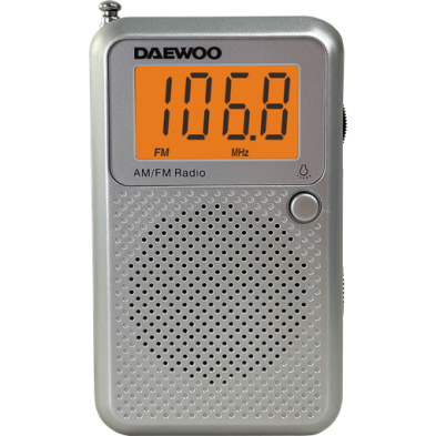 Radio Portátil Digital Dw1115 Daewoo Con Pantalla Lcd, Luz