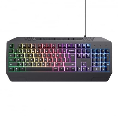 Teclado Gaming Iluminado Trust GXT836 EVOCX ES Conectividad USB  Negro