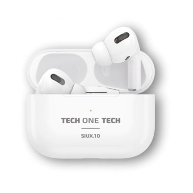 Auriculares bluetooth tech one tech siux.10 tec1410/ con estuche de carga/ autonomía 5h/ blancos