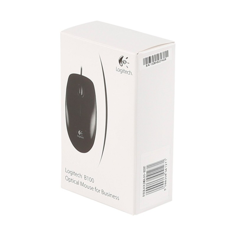 Logitech B100 ratón Oficina Ambidextro USB tipo A Óptico 800 DPI