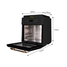 Ardes AR1K3000 freidora Sencillo 12 L Independiente 1700 W Freidora de aire caliente Negro