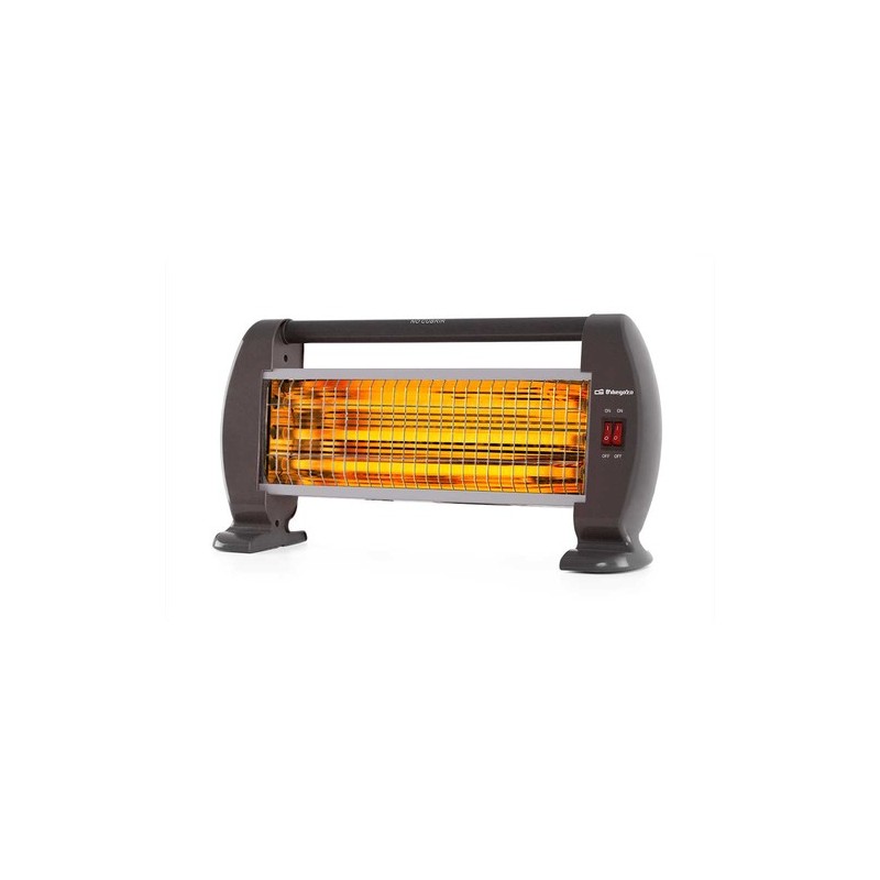 Orbegozo BP 0206 Interior Negro 1200 W Calefactor eléctrico de cuarzo