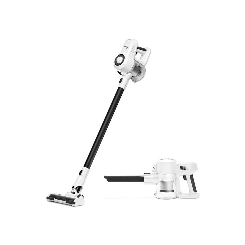 Aspiradora Ufesa 81405765  De Pie Y Escoba Eléctrica 2-In-1 Stick Vacuum Batería Secar Hepa Sin Bolsa 13,5 W Negro, Blanco