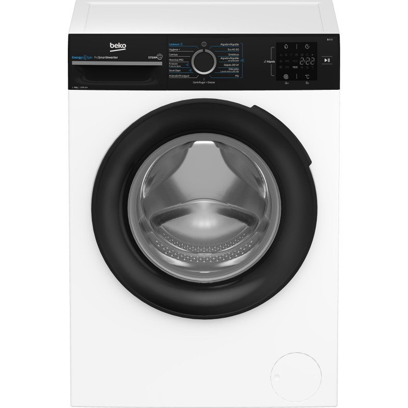 Lavadora Beko B300 Bm3Wfsu38213  Carga Frontal 8 Kg 1200 Rpm Negro, Blanco