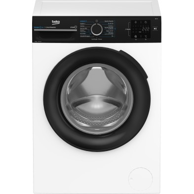 Lavadora Beko B300 Bm3Wfsu38213  Carga Frontal 8 Kg 1200 Rpm Negro, Blanco