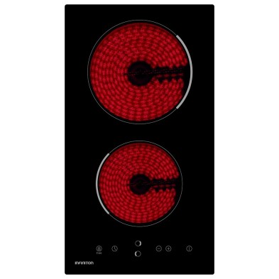 Vitrocerámica Infiniton Vit2Fbn Negro Integrado 30 Cm Cerámico 2 Zona(S)