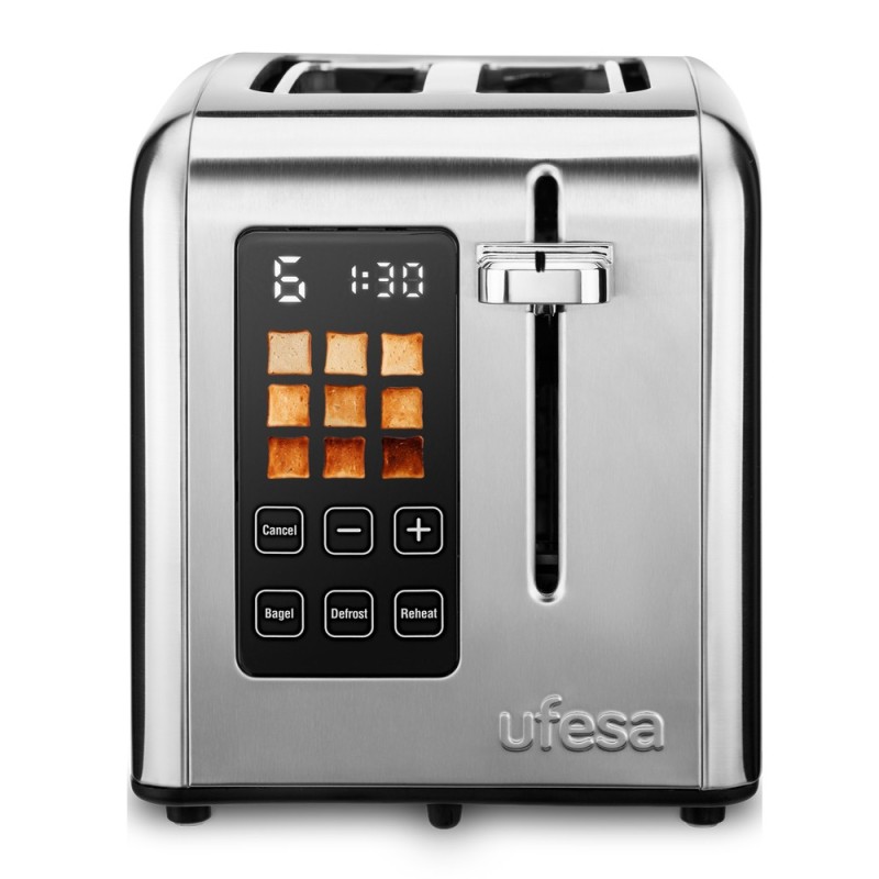 Tostadora Ufesa 71305557  9 2 Rebanada(S) 950 W Negro, Acero Inoxidable