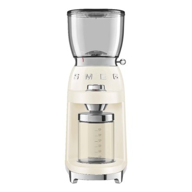 Molinillo De Café Smeg Cgf11Creu 150 W Crema De Color, Transparente