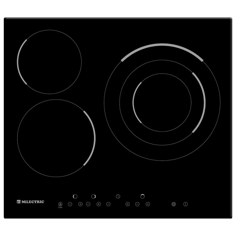 Vitrocerámica Infiniton Ecm-B3 Negro Integrado Cerámico 3 Zona(S)