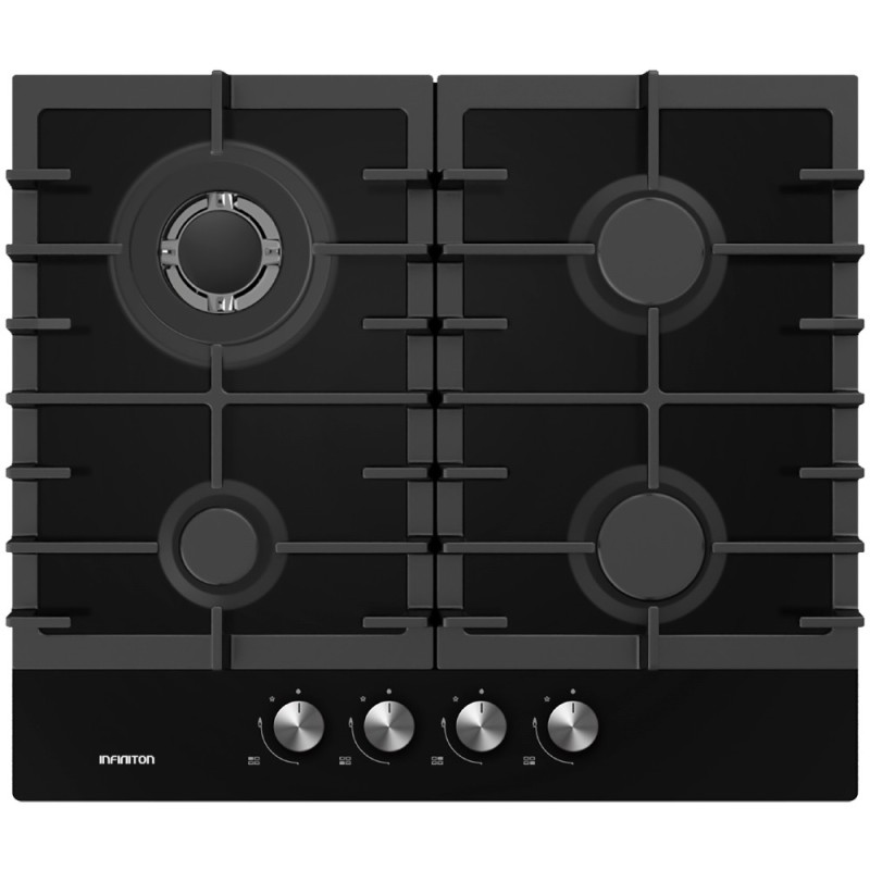 Encimera De Gas Infiniton Gg-429 Negro Integrado 4 Zona(S)