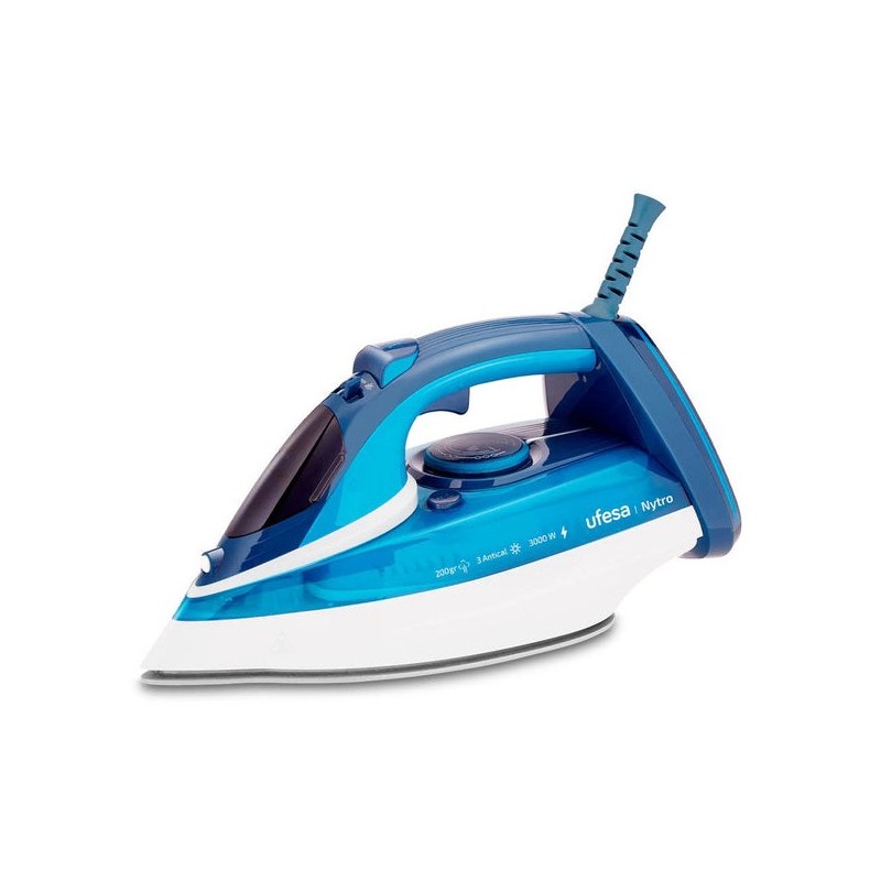 Plancha Ufesa Pv3300 Nytro  Vapor-Seco 3000 W Azul