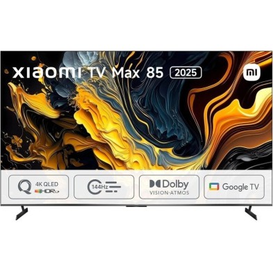 TV Xiaomi 85" MAX 2025 - 4K Ultra HD, QLED, Google TV, 144 Hz