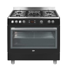 Cocina Beko Gm15310Db Independiente Eléctrico Encimera De Gas Negro