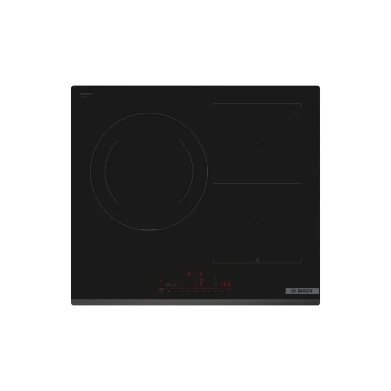 Vitroceramica Bosch Serie 6 Pvj631Hc1E Hobs Negro Integrado 59.2 Cm Con Placa De Inducción 3 Zona(S)