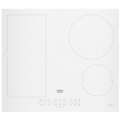 Vitroceramica Beko Hii64200Fmtw Hobs Blanco Integrado 60 Cm Con Placa De Inducción 4 Zona(S)