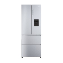 Frigorifico Americano Haier Fd 70 Serie 5 Hfr5719Ewmg  Puerta Lado A Lado Independiente 444 L E Plata