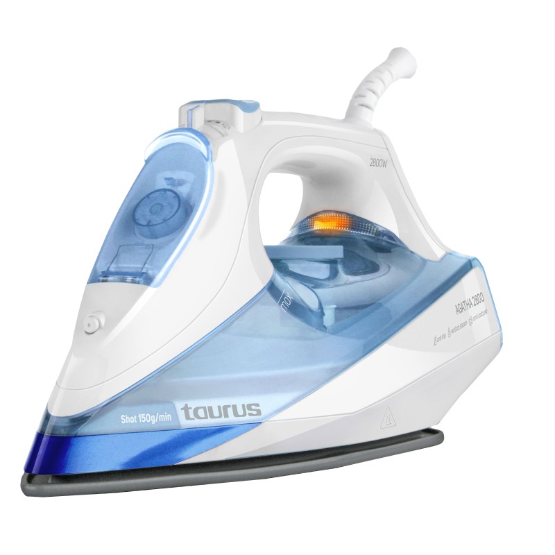 Plancha A Vapor Taurus Agatha 2800 Vapor-Seco Suela De Cerámica 2800 W Azul Blanco