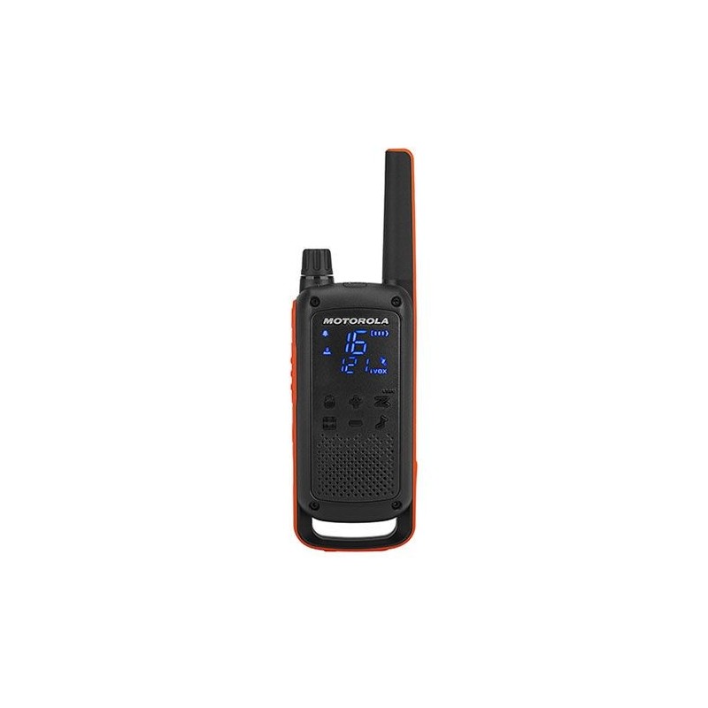 Walkie Talkie Motorola Talkabout T82 Two-Way Radios 16 Canales 446 - 446.2 Mhz Negro Naranja