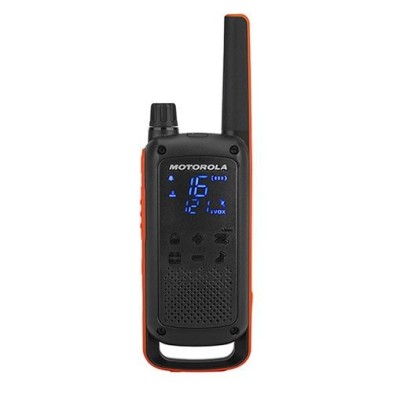 Walkie Talkie Motorola Talkabout T82 Two-Way Radios 16 Canales 446 - 446.2 Mhz Negro Naranja