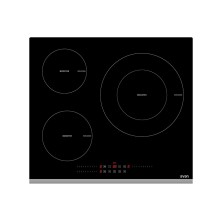 Vitroceramica Svan Si3600Sb Hobs Grafito Integrado 52 Cm Con Placa De Inducción 3 Zonas