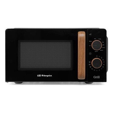 Microondas Orbegozo Mig 2140 Negro Madera Con Grill Encimera 20 L 700 W