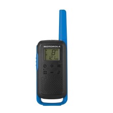 Walkie Talkie Motorola Talkabout T62 Two-Way Radios 16 Canales 12500 Mhz Negro Azul