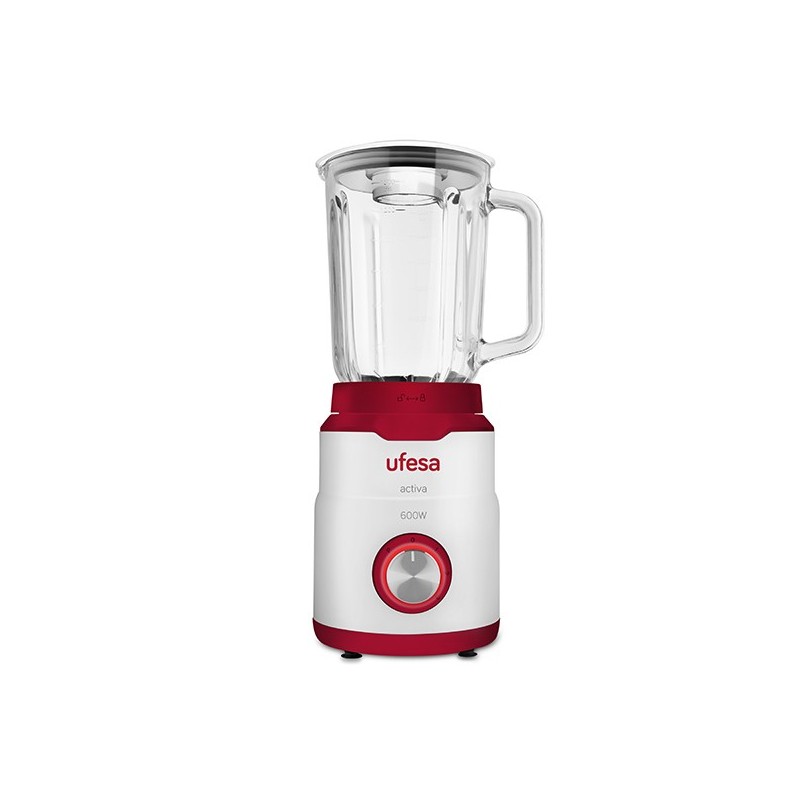 Batidora Ufesa Bs4790 Activa 15 L De Vaso 600 W Rojo Transparente Blanco
