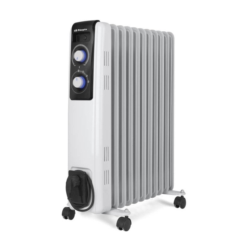 Radiador Orbegozo Rf 2500 Interior Negro Blanco 2500 W De Aceite Eléctrico