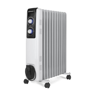 Radiador Orbegozo Rf 2500 Interior Negro Blanco 2500 W De Aceite Eléctrico