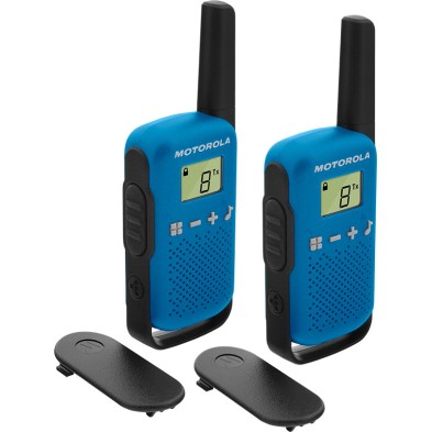 Walkie Talkie Motorola Talkabout T42 Two-Way Radios 16 Canales Negro Azul