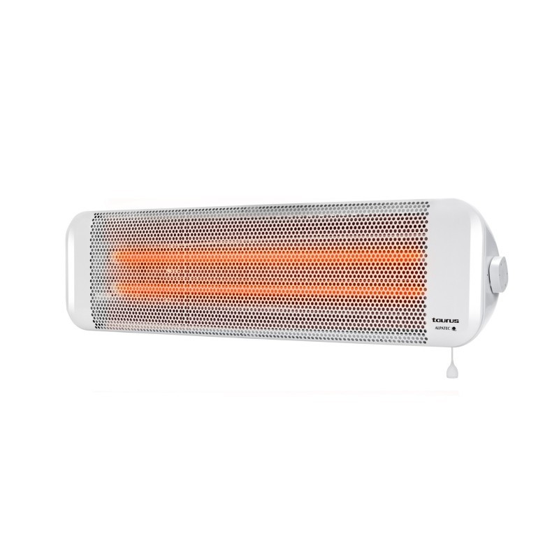 Calefactor Taurus Bagno 2Q Interior Blanco 1200 W Eléctrico De Cuarzo