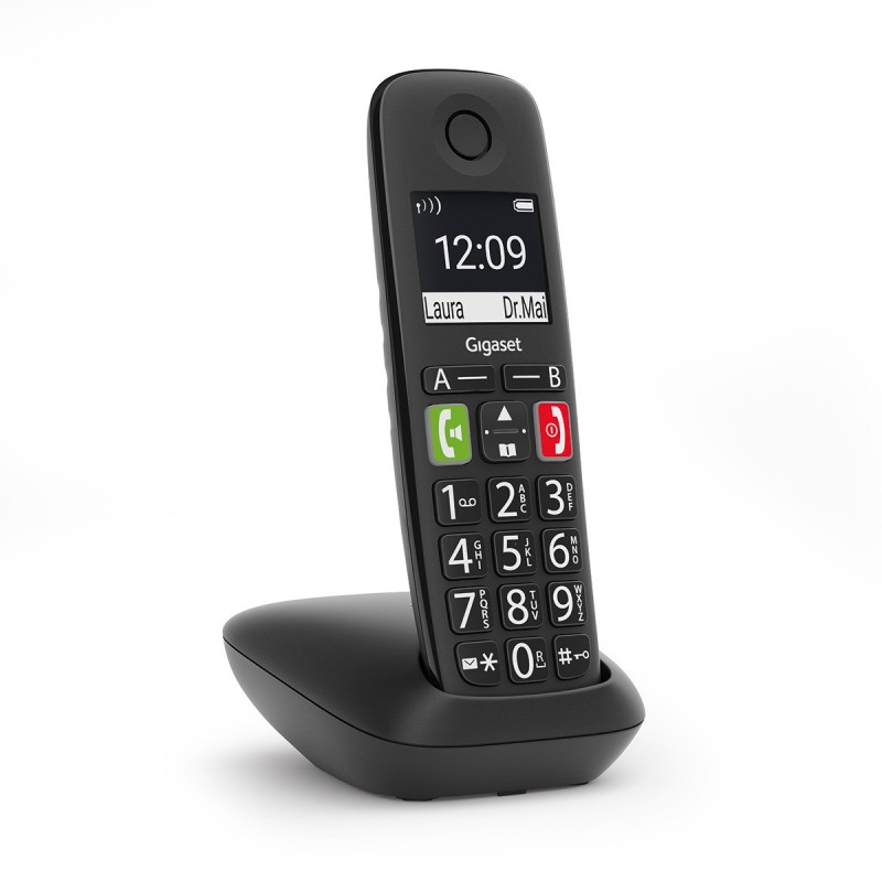 Teléfono Inalámbrico Gigaset S30852-H2901-D201 Dect/Analógico Identificador De Llamadas Negro