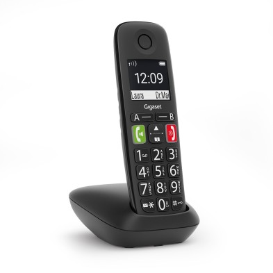 Teléfono Inalámbrico Gigaset S30852-H2901-D201 Dect/Analógico Identificador De Llamadas Negro