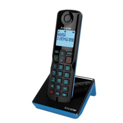 Teléfono Inalámbrico Alcatel S280 Solo Blue Dect Identificador De Llamadas Negro Azul