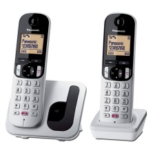 Teléfono Inalámbrico Panasonic Kx-Tgc250 Dect Identificador De Llamadas Negro Gris