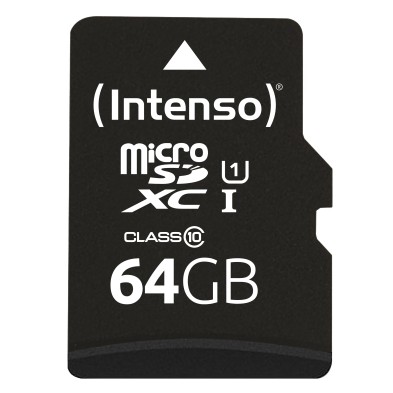 Tarjeta De Memoria Intenso 3423490 Memoria Flash 64 Gb Microsdxc Uhs-I Clase 10